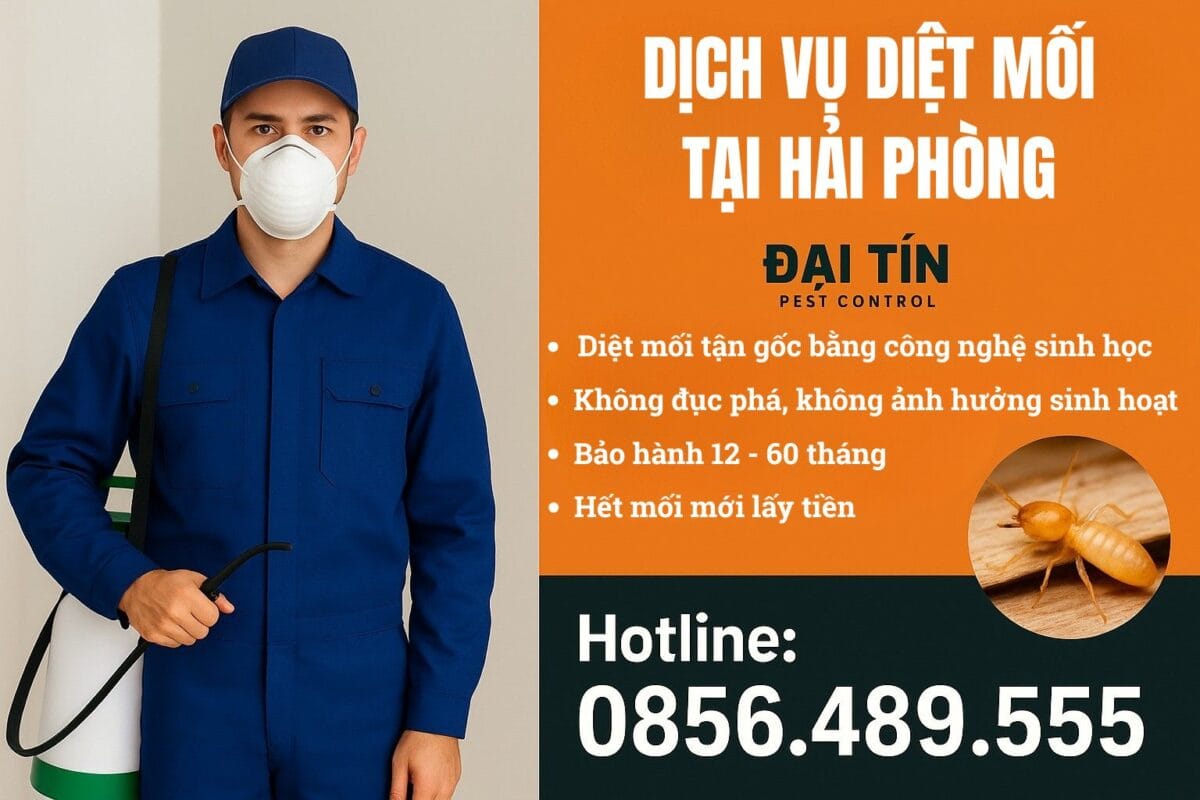 Đại Tín – Dịch vụ diệt mối tại Hải Phòng an toàn, không lo tái phát
